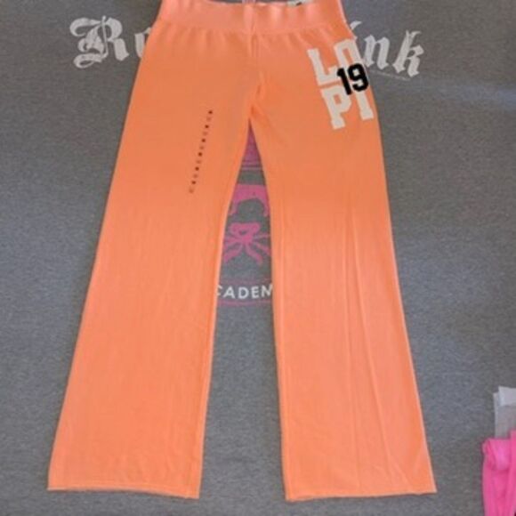NWT Victoria’s Secret PINK 2011 Cotton Vintage Flare Sweatpants LOVE PINK 1986 - Picture 6 of 12